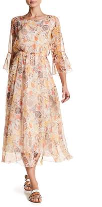 Luma Floral Bell Sleeve Maxi Dress