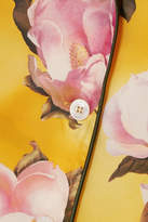 Thumbnail for your product : F.R.S For Restless Sleepers Bendis Floral-print Satin-twill Shirt - Yellow