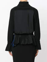 Thumbnail for your product : Sacai belted plissé panel sweater