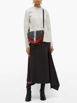 Thumbnail for your product : Proenza Schouler Ps11 Corduroy And Leather Medium Saddle Bag - Womens - Black Multi