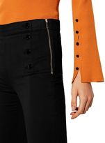Thumbnail for your product : Karen Millen High-Waisted Button Legging