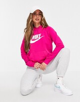 Thumbnail for your product : Nike logo hoodie in bright pink