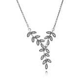Thumbnail for your product : Pandora Shimmering Leaves Silver Necklace