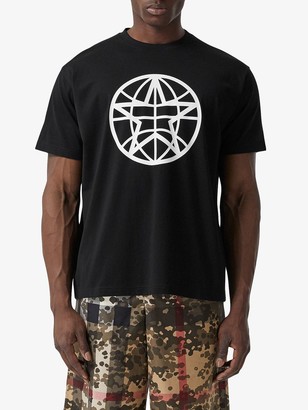 Burberry oversized Globe Graphic T-shirt