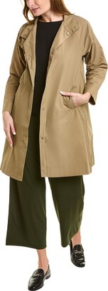 Eileen Fisher Petite Stand Collar Coat