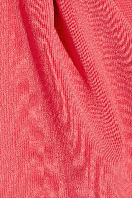 Lela Rose Cropped stretch-knit cardigan