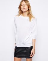 Thumbnail for your product : ASOS Sweater With Pockets And Half Sleeve