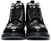 Thumbnail for your product : Jimmy Choo Black Leather and Shearling Baldwyn Boots