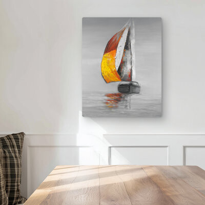 Begin Edition International Inc. Sail - Waves Livingroom Metal Print for Stylish Home Decor