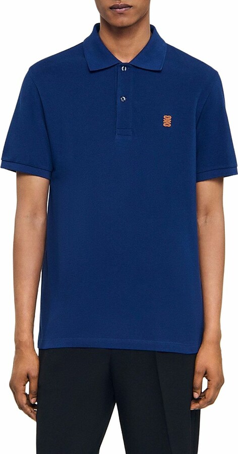 Sandro Short Sleeve Logo Polo Shirt