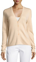 Thumbnail for your product : Michael Kors Long-Sleeve Cashmere Cardigan, Nude