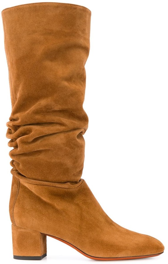 suede scrunch boots