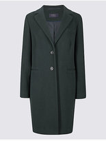 Thumbnail for your product : M&S Collection 2 Pocket Wool Rich Coat