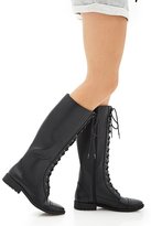 Thumbnail for your product : Forever 21 Lace-Up Knee-High Boots