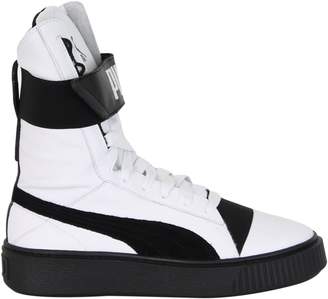 Puma White Platform Boot Sneakers