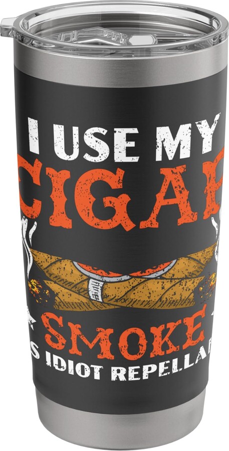 Cigarette Cigar Tobacco Smoking SteMi Apparel Cigar Smoking Tobacco Smoke Cigarette Smoker Cigar Lover Stainless Steel Insulated Tumbler