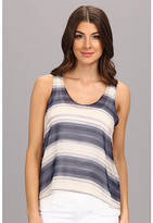 Thumbnail for your product : Calvin Klein Jeans Stripe High Low Tank
