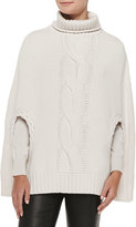 Thumbnail for your product : L'Agence Pullover Capelet with Braid Detail