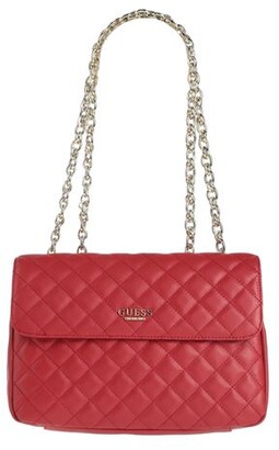 GUESS Women Red Shoulder bag Soft Leather, Polyurethane - ShopStyle