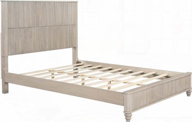 Ophelia & Co. Bed Frame with HeadboardTall Headboard Natural Wood Bed