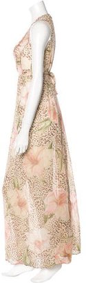 Blumarine Silk Embellished Dress