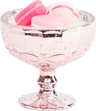 TJMAXX 5.65Oz Heart Macarons In Pedestal Dish Candle