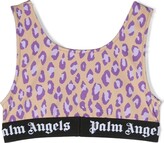 Thumbnail for your product : Palm Angels Kids Leopard-Print Sport Top