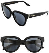 Thumbnail for your product : B Brian Atwood 52mm Oval Leather Sunglasses