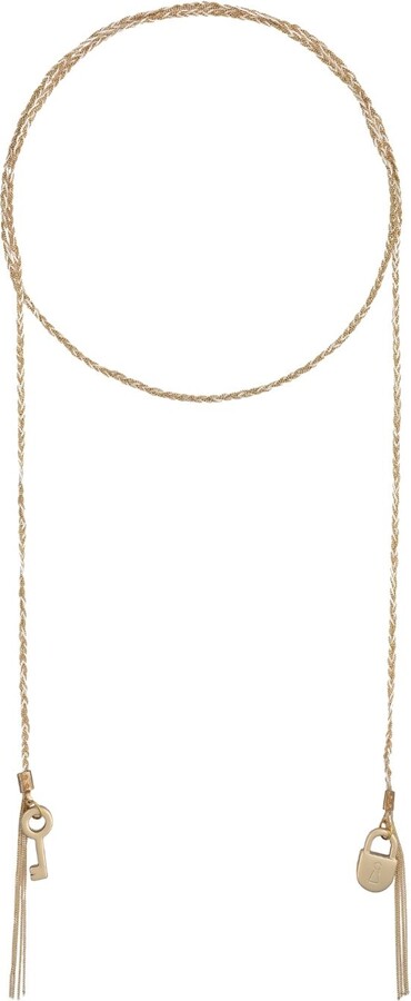 Bianca Resortwear Neutrals / Gold Linda Necklace In Cream