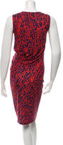 Thumbnail for your product : Halston Ruched Printed Dress w/ Tags