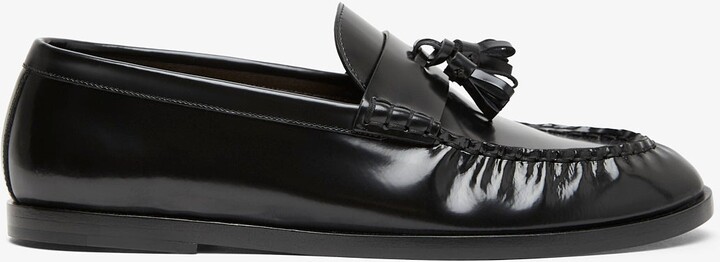 The Row Polished leather loafers