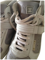 Thumbnail for your product : Chanel Grey Leather Trainers