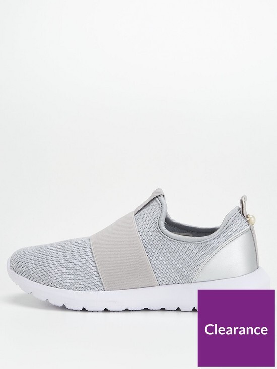 grey slip on trainers