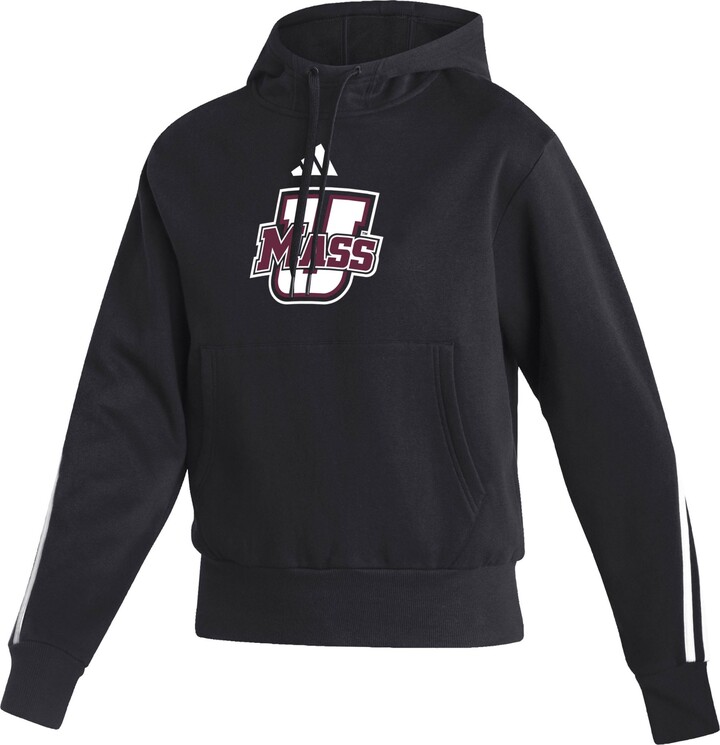 adidas Women's UMass Minutemen Black Fashion Pullover Hoodie, Small