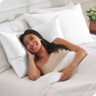 Bare Home Satin Pillowcase Set Zipper Closure