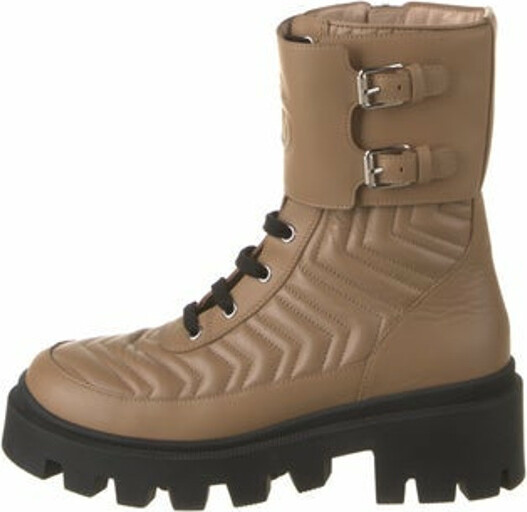 combat boots gucci