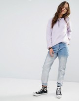 Thumbnail for your product : Glamorous Petite Boyfriend Jeans With Silver Coating