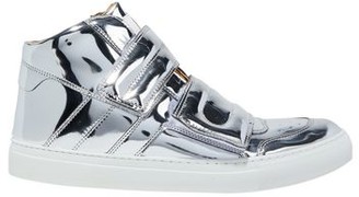 maison margiela silver sneakers