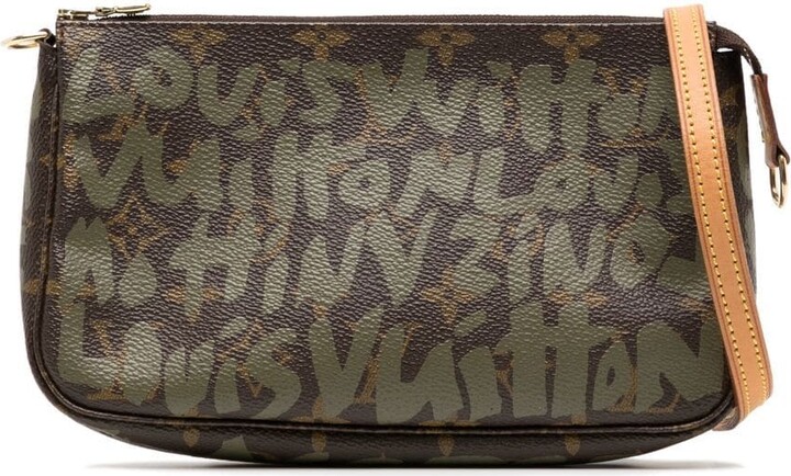 Louis Vuitton 2001 pre-owned Monogram Graffiti Pochette Accessoires  crossbody bag - ShopStyle