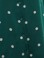 Thumbnail for your product : S.a.r.k - Valium Polka-dot Silk Shirt - Green