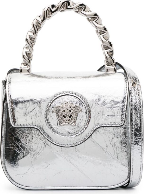 Versace La Medusa Metallic Mini Bag for Women