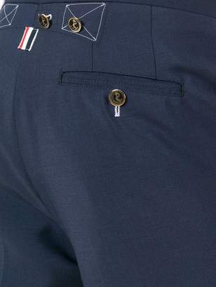 Thom Browne button detail tailored shorts