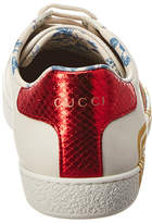 Thumbnail for your product : Gucci Ace Guccy Leather Sneaker