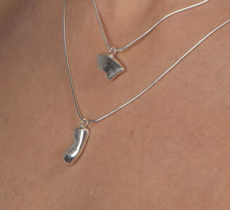 Farah Qureshi Botanical Silver Necklace And Pendants