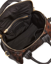Thumbnail for your product : Alexander Wang Rockie Small Spotted Calf Hair Crossbody Satchel, Leopard Haze