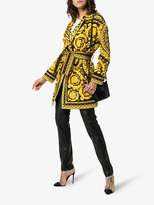 Thumbnail for your product : Versace Reversible Baroque print silk and cotton blend coat