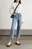 Thumbnail for your product : Acne Studios Distressed High-rise Straight-leg Jeans - Blue - 26