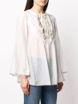Thumbnail for your product : Blumarine Embroidered Fringe Tunic