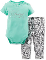 Thumbnail for your product : Carter's Baby Girls' 2-Piece Bodysuit & Pants Set