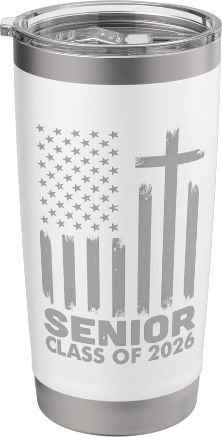 2026 Graduation Senior Class of 2026 Senior Class of 2026 USA Flag Christian Graduation 2026 Stainless Steel Insulated Tumbler